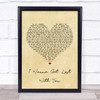 Stereophonics I Wanna Get Lost With You Vintage Heart Song Lyric Quote Print