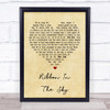 Stevie Wonder Ribbon In The Sky Vintage Heart Song Lyric Quote Print
