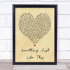 The Chainsmokers Coldplay Something Just Like This Vintage Heart Lyric Print