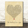 Tim McGraw & Faith Hill The Rest of Our Life Vintage Heart Song Lyric Print