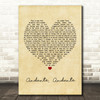 ABBA Andante, Andante Vintage Heart Quote Song Lyric Print