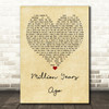 Adele Million Years Ago Vintage Heart Quote Song Lyric Print