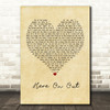 Dave Matthews Here On Out Vintage Heart Quote Song Lyric Print