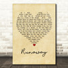 Del Shannon Runaway Vintage Heart Quote Song Lyric Print