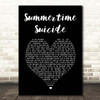 Murderdolls Summertime Suicide Black Heart Song Lyric Print