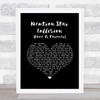 Muse Neutron Star Collision (Love Is Forever) Black Heart Song Lyric Print