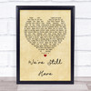 Steve Perry We're Still Here Vintage Heart Song Lyric Print