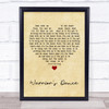 The Prodigy Warrior's Dance Vintage Heart Quote Song Lyric Print