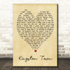Kingston Town UB40 Vintage Heart Quote Song Lyric Print