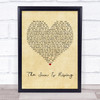 Britt Nicole The Sun Is Rising Vintage Heart Song Lyric Print