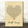 Dobie Gray Drift Away Vintage Heart Song Lyric Print