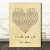 Don McGlashan I Will Not Let You Down Vintage Heart Song Lyric Print