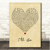 Edwin McCain I'll Be Vintage Heart Song Lyric Print