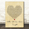 Eugene Wilde Gotta Get You Home Tonight Vintage Heart Song Lyric Print