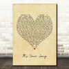 Garth Brooks It's Your Song Vintage Heart Song Lyric Print