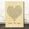 John Legend Under The Stars Vintage Heart Song Lyric Print