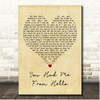 Kenny Chesney You Had Me From Hello Vintage Heart Song Lyric Print