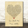 Kenny Chesney You Had Me From Hello Vintage Heart Song Lyric Print