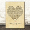 Love Affair Everlasting Love Vintage Heart Song Lyric Print