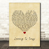 Rex Orange County Loving Is Easy Vintage Heart Song Lyric Print