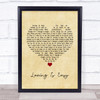 Rex Orange County Loving Is Easy Vintage Heart Song Lyric Print