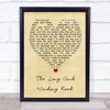 The Long And Winding Road The Beatles Vintage Heart Quote Song Lyric Print