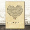 Ben Platt You Will Be Found Vintage Heart Song Lyric Print
