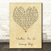 Bruce Springsteen Waitin' On A Sunny Day Vintage Heart Song Lyric Print