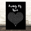 Olly Murs Army Of Two Black Heart Song Lyric Print