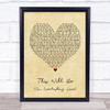Natalie Cole This Will Be (An Everlasting Love) Vintage Heart Song Lyric Print