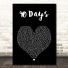 P!nk 90 Days Black Heart Song Lyric Print