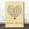 Paolo Nutini Someone Like You Vintage Heart Song Lyric Print