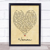 Woman John Lennon Vintage Heart Quote Song Lyric Print
