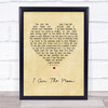 The White Buffalo I Am The Moon Vintage Heart Song Lyric Print