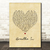 Ward Thomas Breathe In Vintage Heart Song Lyric Print