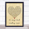 Crystal Gayle A Long And Lasting Love Vintage Heart Song Lyric Quote Print