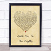 Richard Marx Hold On To The Nights Vintage Heart Song Lyric Quote Print