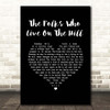 Peggy Lee The Folks Who Live On The Hill Black Heart Song Lyric Print