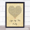 Shawn Mendes Life Of The Party Vintage Heart Song Lyric Quote Print