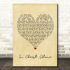 Christina Grimmie In Christ Alone Vintage Heart Song Lyric Print