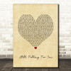 Ellie Goulding Still Falling For You Vintage Heart Song Lyric Print