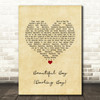 John Lennon Beautiful Boy (Darling Boy) Vintage Heart Song Lyric Print