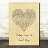 Lucy Spraggan Today Was A Good Day Vintage Heart Song Lyric Print