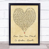 How Can You Mend A Broken Heart Al Green Vintage Heart Quote Song Lyric Print