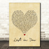 Three Days Grace Lost in You Vintage Heart Song Lyric Print