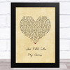 Ed Harcourt She Fell Into My Arms Vintage Heart Song Lyric Music Art Print