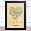 Five Finger Death Punch Wrong Side of Heaven Vintage Heart Song Lyric Music Art Print