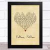 Glasgow Rangers Follow, Follow Vintage Heart Song Lyric Music Art Print
