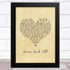 Jeff Carson Scars And All Vintage Heart Song Lyric Music Art Print