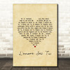 Katherine Jenkins L'amore Sei Tu (I Will Always Love You) Vintage Heart Song Lyric Music Art Print